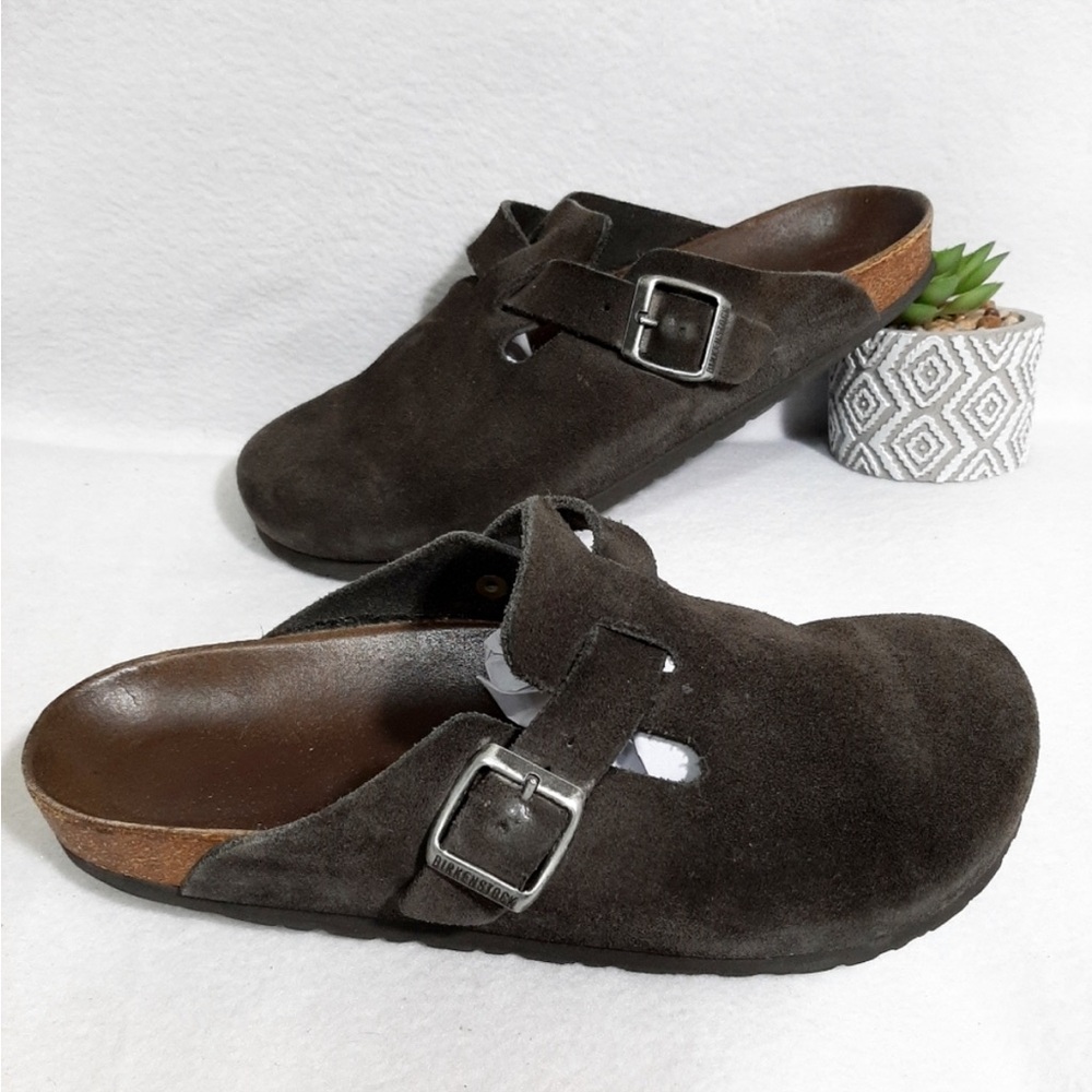 Birkenstock Soft Foot Bed Leather Unisex Mule 40